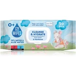 GoWipes Cleanse & Hydrate detské jemné vlhčené obrúsky pre citlivú pokožku aloe vera 0+ 50 ks