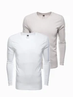 Ombre Men's V-NECK longsleeve set - mix 2