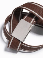 Ombre Men's two-tone parchment belt