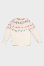 DEFACTO Baby Girl Crew Neck Patterned Sweater