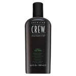 American Crew 3-in-1 Tea Tree szampon, odżywka i żel pod prysznic do codziennego użytku 250 ml