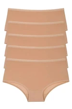 98545 Dewberry Women Panties High Waist Pack of 5-SKIN COLOR