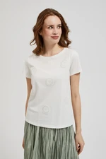 Women's T-shirt with MOODO app - white