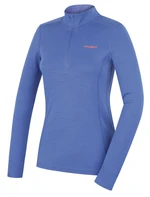 Husky  Aron zips L blue, XS Dámska merino mikina