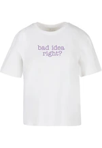 Women's T-shirt Bad Idea white