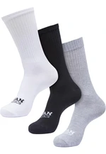 Simple Flat Knit 3-Pack socks white/black/gray