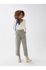 LC Waikiki Comfortable Fit Straight Gabardine Women's Trousers