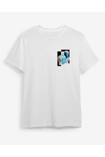 Trendyol White Sculpture Printed Regular Cut T-shirt