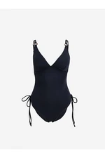 LC Waikiki LCW UV Protection V-Neck Shiny Looking Strappy Women's Swimsuit