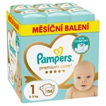 PAMPERS Pleny jednorázové Premium Care vel. 1, 156 ks, 2kg-5kg