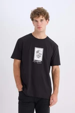 DEFACTO Regular Fit Crew Neck Printed Short Sleeve T-Shirt