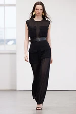 Trendyol Limited Edition Black Belt Detailed Woven Chiffon Jumpsuit