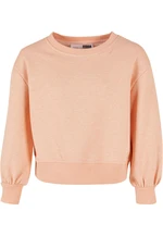 Dívčí Oversized Barva Melange Crewneck papaya melange