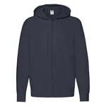 Granatowa bluza męska z kapturem Lightweight Zip Thru Hooded Sweat Fruit of the Loom