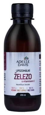 ADELLE DAVIS Lipozomální železo s vitamínem C 200 ml