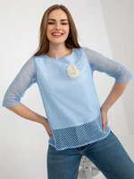 Blouse-LK-BZ-506642.94-light blue