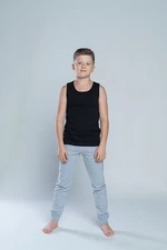 Tytus T-shirt for boys with wide straps - black