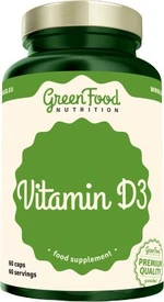 GREENFOOD NUTRITION Vitamin D3 60 kapslí