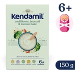 Kendamil s brokolicami, karfiolom a paradajkami 150 g,KENDAMIL Kaša mliečna s brokolicami, karfiolom a paradajkami 150 g, 6m+