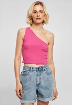 Women's cropped asymmetrical top light purple