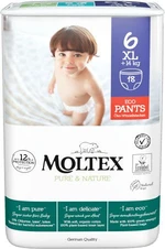 MOLTEX Pure & Nature Natahovací plenkové kalhotky XL 14+kg 18 ks