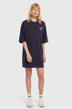 Tommy Jeans Dress - TJW TOMMY SIGNATURE TEE DRESS blue