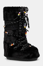 Sněhule Moon Boot MB ICON FAUX FUR BEADS černá barva, 80D1408990 N001