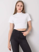 Women's white short blouse RUE PARIS