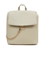 Beige women's backpack with crocodile pattern ORSAY