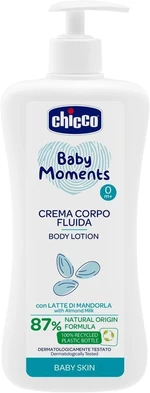 CHICCO Mlieko telové s dávkovačom Baby Moments 87 % prírodných zložiek 500 ml