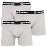 3PACK férfi #39;s boxer Horsefeathers Dinasztia Heather Gray (AM067C)