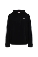 Tommy Hilfiger Sveter - TH FLEX RELAXED HOODIE SWEATER čierny