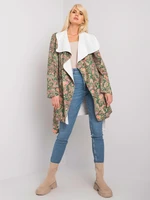 Women's patterned khaki coat Aggie