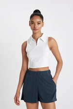 DEFACTO Fit Crop Polo Neck Sports Undershirt