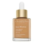 Clarins Skin Illusion Natural Hydrating Foundation tekutý make-up s hydratačním účinkem 112 Amber 30 ml