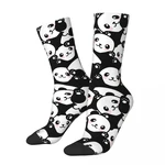 Autumn Winter Fashion Men's Women's Cute Panda Cartoon Socks Lovely Animal Sweat Absorbing Sports Socks