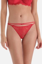 Dagi Red Lace Detailed Thong with Lace