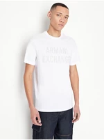 White Mens T-Shirt Armani Exchange - Men