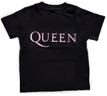 Queen Tricou Pink Logo Kids Black 2 Ani