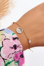 Women's bracelet with fashionable pendants gold