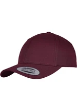 Curved classic maroon-colored snapback