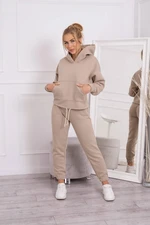 Women's Fashionable Tracksuit - Light Beige