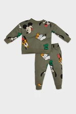 DEFACTO Baby Boy Disney Mickey & Minnie Thin Sweatshirt Tracksuit Bottom 2-Piece Set