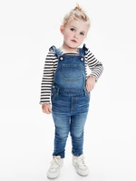 GAP Dětské džíny s laclem ruffle skinny kombinezon z Washwell