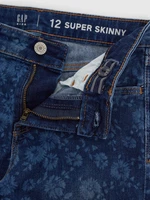 GAP Dětské džíny skinny floral Washwell - Holky