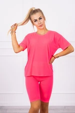 Set of top+leggings pink neon