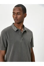 Koton Polo Neck T-Shirt Buttoned Short Sleeve Cotton