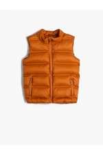 Koton Puffer Vest High Collar Zippered Pocket