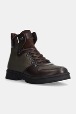 Boty Tommy Hilfiger HILFIGER WARM CORDURA MIX BOOT pánské, zelená barva, FM0FM05180