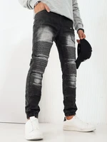 Men's Black Denim Joggers Dstreet